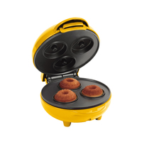 Mini gaufrier électrique en forme de cœur de 4 pouces, plaques antiadhésives, thermostat réglable, chauffe rapide, machine à donuts pour enfants