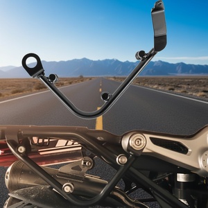 TERA Sacoche de moto universelle à fixation rapide en alliage d'aluminium de haute qualité, style vintage, avec support arrière, garantie 1 an - Product Image 3