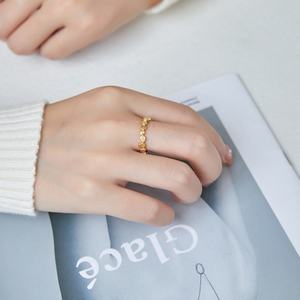 Anillos de Acero Inoxidable con Baño de Oro PVD de Alta Calidad, Personalizados al por Mayor, para Mujer, Elegantes Accesorios de Moda - Product Image 2