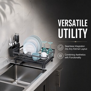Escurridor de Platos Multifuncional para Cocina, Organizador de Platos y Tazones para Encimera, Escurridor de Cubiertos y Vajilla para el Hogar - Product Image 5