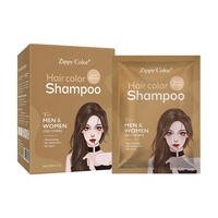 Champú para teñir el cabello Magic Color al por mayor para hombres y mujeres, color de cabello permanente de acción rápida, 25ml, tratamiento de tinte para el cabello negro, certificado MSDS