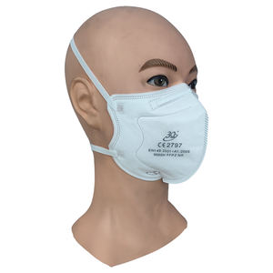 <span class=keywords><strong>หน้ากาก</strong></span>อนามัย FFP2 NR มาตรฐาน EN149 แบบพับได้ สายรัดศีรษะ พร้อมแผ่นกรอง <span class=keywords><strong>PM</strong></span> <span class=keywords><strong>2.5</strong></span> พิมพ์โลโก้ สีขาว สำหรับป้องกันฝุ่นในงานอุตสาหกรรม - Product Image 5