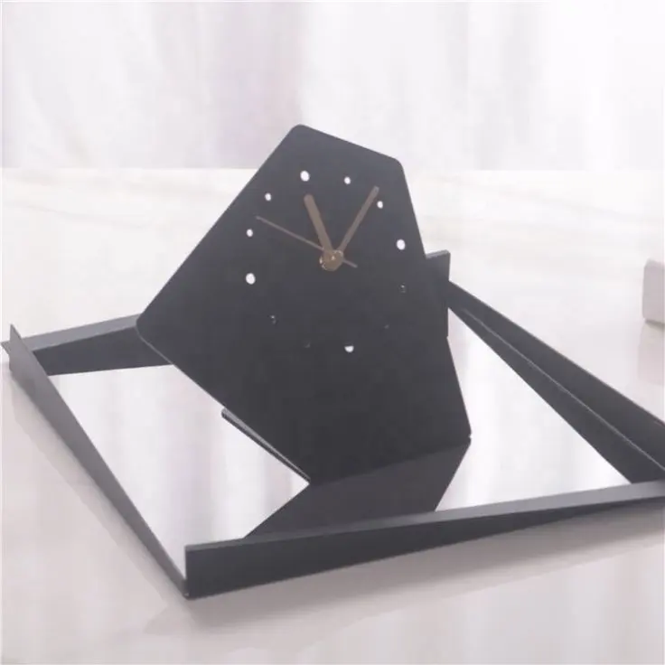 Nordic Home Decoration Accessories Geometry Shaped Table Desktop Watch Home Decoration