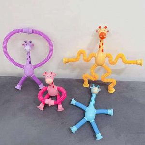 Juguete Sensorial Telescópico con Ventosa en Forma de Jirafa, Tubo Telescópico Cambiante, Juguetes Fidget, Otros Juguetes para Exteriores - Product Image 5