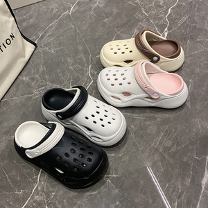 Closed Toe <b>Clogs</b> For Women Summer Breathable EVA Outsole Plastic Upper Slip On Sandals Outdoor Casual Shoes - Product Image 3