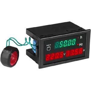 DL69-2059 generator voltage current frequency meter digital display AC 220V380V45-65HZ testing instrument
