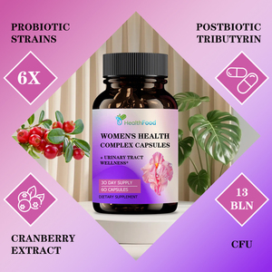 Cápsulas de Complejo para la Salud Femenina con Polvo de Arándano Rojo, Favorecen la Relajación, el Equilibrio y la Función Inmunológica - Product Image 5