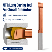 Cutter de micro-perçage étendu MTR pour l'usinage interne de l'acier, outils de perçage de petits trous, usinage de précision en carbure cémenté