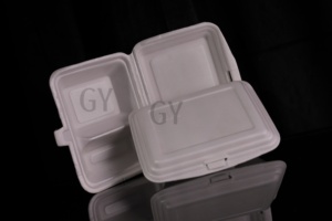 Caja de alimentos Envasado de alimentos desechable Cajas de espuma Contenedor de espuma Caja de alimentos de espuma Caja de tres compartimentos Contenedores de alimentos de espuma desechables - Product Image 6