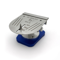 ZCHIP ZC-MOUNT en acier inoxydable pour une orientation précise des pièces en articulateur, respectant le plan occlusal et les vecteurs de mouvement inter-arche