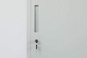 Archivador de Acero Moderno para Taller, con 2 Puertas Batientes, Estante de Diseño Bajo y Media Altura, Almacenamiento Modular Duradero - Product Image 5