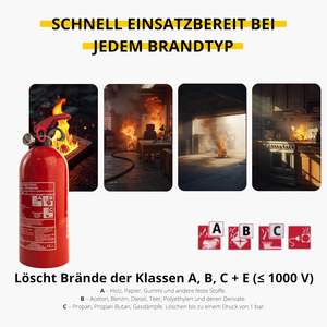 Extintor <span class=keywords><strong>de</strong></span> Incendios ABC Rojo <span class=keywords><strong>de</strong></span> 1 kg Notlok Safety Work < 1000V para Uso en Cocina, Automóvil y Hogar |   Mini Compresor <span class=keywords><strong>de</strong></span> Presión Continua <span class=keywords><strong>de</strong></span> China - Product Image 3