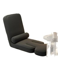 Fauteuil-lit pliant moderne en tissu durable de petite taille pour dortoir, fenêtre en baie, avec dossier simple et fonction canapé de balcon