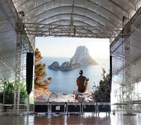 Sistema de Pantalla LED para Video Wall P3.91 de Alta Claridad para Interiores y Exteriores, Pantalla Curva para Fondo de Escenario, Alquiler de Pantallas