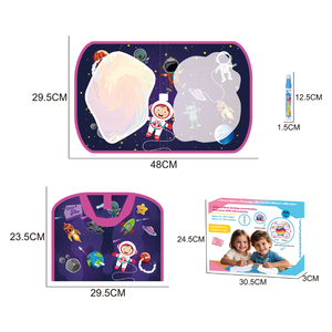 Diskon besar pola ruang dapat digunakan kembali kanvas air ajaib genggam lipat buku gambar air lukisan anak-anak mainan coretan - Product Image 6