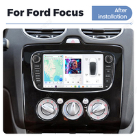 DUDUAUTO Autoradio Android 7 pouces 8+128G avec lien téléphonique sans fil, fonction carte SIM 4G, lecteur GPS pour Ford Focus Mondeo
