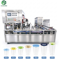 Machine de scellage automatique multi-voies pour gobelets en plastique avec impression de date, remplisseuse et scelleuse de gobelets pour eau pure