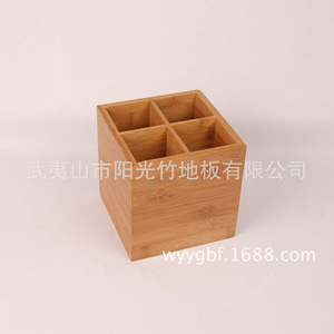 Bamboo Desk Organizer Rectangular <b>Storage</b> <b>Box</b> For Office Supplies <b>Drawer</b> Organizers - Product Image 4