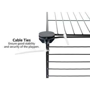 Taşınabilir kapalı küçük hayvan kafesi Metal Yard çit kobay tavşanlar kulübesi sandık çit çadır evcil hayvan oyun parkı - Product Image 5