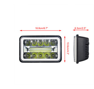 LELANPU - Accesorios de Iluminación para Automóviles, Faros Delanteros LED Cuadrados de 5.75 Pulgadas para Todoterreno, Proyectores con Efecto Halo, Modelo Future Eyes, para Jeep Wrangler - Product Image 6
