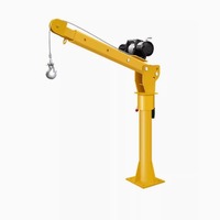 Grue de levage montée sur camion de 500kg avec treuil électrique de 12V 1500kg, angle de hauteur réglable et pivotant à 360 °