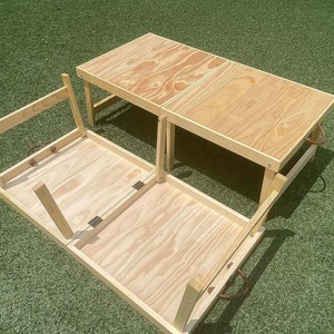 <strong>Foldable</strong> Beach Picnic <strong>Table</strong> <strong>Wooden</strong> Portable Travel Picnic <strong>Table</strong> for Camping Party Beach Tailgating Garden Outdoor Indoor Picnic - Product Image 3