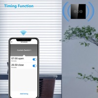 Tuya Smart Life App télécommande rideau roulant interrupteur de store verre trempé écran tactile WiFi interrupteur de volet roulant intelligent