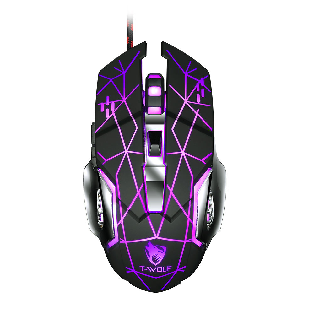 ORANGLES TWOLF TF900 One-Handed Gaming Keyboard & Mouse Combo | 40-Key RGB Backlit Ergonomic Set with 8000 DPI Mouse, Private Model Design for PC/Mobile Gaming (Kuwait) - full product showcase - displaying specifications - Image 5 of 6 | adapts to any space | TWOLF TF900 One-Handed Gaming Keyboard & Mouse Combo | 40-Key RGB Backlit Ergonomic Set with 8000 DPI Mouse, Private Model Design for PC/Mobile Gaming (Kuwait) deal New Jersey | Free Shipping ORANGLES