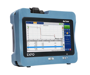 เครื่องทดสอบใยแก้วนำแสง EXFO MaxTester 715B/720C/730D พร้อมตัวเลือก IOLM รองรับ GSM/GPRS หน้าจอสัมผัส 7 นิ้ว แบตเตอรี่ใช้งานได้ 12 ชั่วโมง สำหรับ FTTX/Metro/PON - Product Image 1