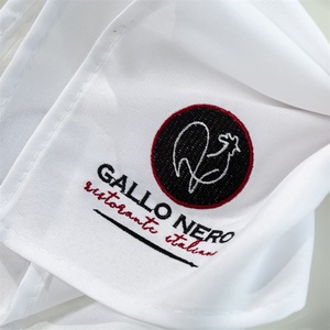 ผ้าเช็ดปากปักโพลีเอสเตอร์ออกแบบโลโก้ส่วนตัวสำหรับจัดเลี้ยงงานแต่งงานจัดเลี้ยงจำนวนมากสำหรับงานอีเวนต์หรูหรา - Product Image 5