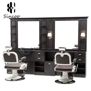 Luxury Unique Single-sided Vintage Marble Barber Mirror Station <b>With</b> Ceramic Bowls Mirror Styling Mirror <b>Dressing</b> <b>Table</b> - Product Image 4