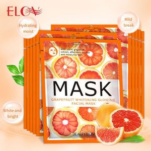 แผ่นมาส์กหน้าผลไม้แตงกวา บลูเบอร์รี่ ทับทิม เกรปฟรุต บำรุงผิวหน้า - Product Image 3