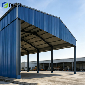 Almacén Logístico Prefabricado Personalizado de Acero Estructural con Lados Abiertos, Sin Columnas, de Gran Vano, Terminal de Distribución de Equipos - Product Image 1