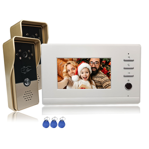 Videw <span class=keywords><strong>4</strong></span> Bedrade Video Deur Telefoon <span class=keywords><strong>Intercom</strong></span> Systeem Rfid Unlock Camera Deurbel <span class=keywords><strong>4</strong></span>.3 Inch Monitor Nachtzicht Deur Ingang Voor Villa - Product Image 1