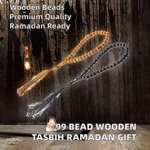 Tasbih de Madera de Alta Calidad con 99 Cuentas de 8MM, para Oración Musulmana, Ramadán, Regalo de Aniversario, Venta al por Mayor, Hecho a Mano, para Mayores de 14 Años - Product Image 2