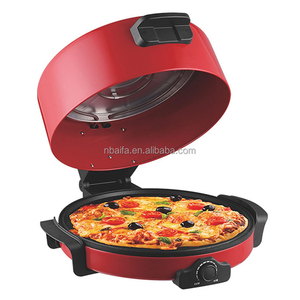 Aifa, gran oferta, auténtica máquina redonda para hacer pan <span class=keywords><strong>de</strong></span> Pizza <span class=keywords><strong>de</strong></span> 12 pulgadas, horno eléctrico para Pizza con ventana y sartén con vista - Product Image 2