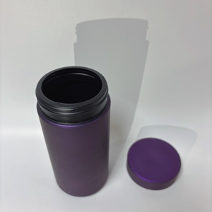 Bocaux en plastique HDPE chromé vides de 4 oz, 12 oz, 16 oz, 24 oz avec couvercle à vis, contenants alimentaires sécurisés pour compléments alimentaires et poudre de protéines - Product Image 5