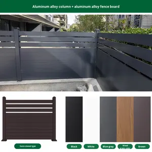 Rampe de clôture en alliage d'aluminium pour <span class=keywords><strong>maison</strong></span> auto-construite, villa, cour, jardin et barrière d'art extérieure - Product Image 6