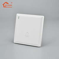Interruptor de botón pulsador de panel grande de material PC, diseño popular, 20A 32A 45A, para aire acondicionado, calentador de agua, soplador y cocina