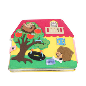 New Montessori Đồ chơi giáo dục 3D mềm vải bé cuốn sách Hươu mô hình thiết kế yên tĩnh bận rộn cuốn sách cảm giác hoạt động sách cho trẻ em - Product Image 4