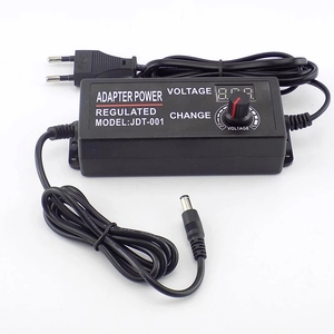อะแดปเตอร์ปรับได้ AC 100-220V เป็น DC 3-24V 3A 5A อะแดปเตอร์ AC/DC แบบสวิตช์ปรับแรงดันไฟฟ้าได้ พร้อมหน้าจอแสดงผล - Product Image 1