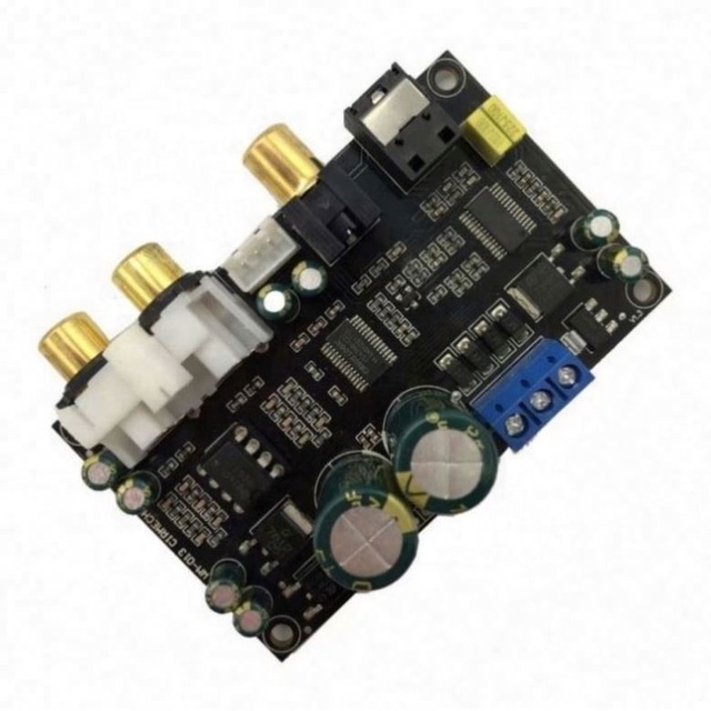 CS8416+CS4398 HIFI Power Amplifier Board Coaxial Fiber DAC Audio Decoder Module