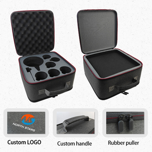 Nouveau gros personnalisé fermeture éclair antichoc emballage service à thé sac voyage transportant EVA dur sachet de thé mallette de rangement - Product Image 5