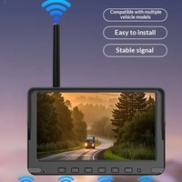 Caméra de tableau de bord pour camion à double objectif 7 pouces, best-seller transfrontalier, Wi-Fi HD, caméra de recul, détection de mouvement à 120°, vision nocturne