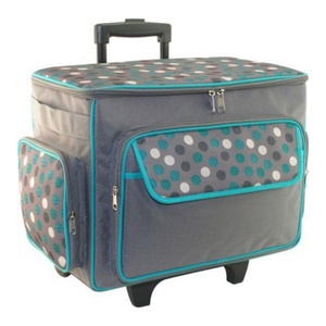 Muestra gratis nuevas bolsas de máquina de coser de remolcador de tela Oxford de almacenamiento portátil multiusos de gran capacidad de la fábrica OEM - Product Image 5