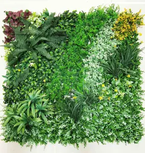 Decorative Outdoor Panels Grass Fence Artificial Hedge Fence Landscape Plant Green Leaf Wall Panels