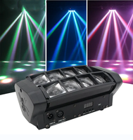 DJS Barra de Luces LED Matrix de 40W, Diseño Mini Spider, RGBW, Control DMX512, IP33, AC220V, 2700K, Blanco Cálido, Regulable, para Discoteca, Enchufe Británico