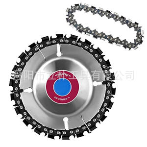 Disque de sculpture sur bois Mr Drill, 4 pouces, axe de 5/8 pouces pour meuleuse d'angle, acier au carbone, bleu - Product Image 4