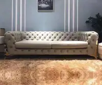 Chesterfield Velvet Sofa Set, Fancy Designs, Modern