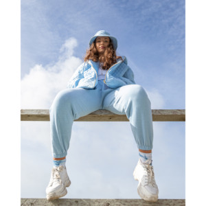 Cappotto trapuntato blu Baby con cappuccio Pea Street - Product Image 4